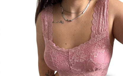 Top in Pizzo Velvet