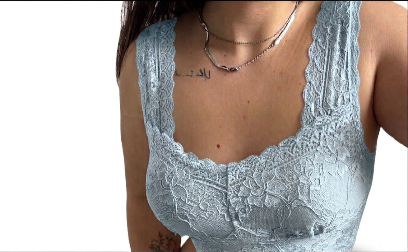 Top in Pizzo Velvet