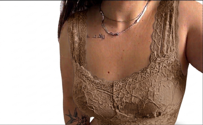 Top in Pizzo Velvet