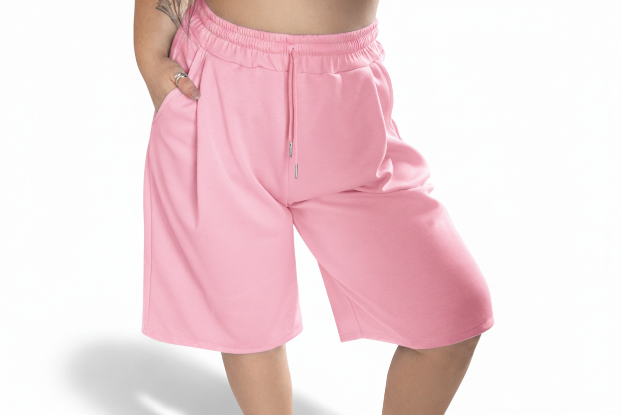 Shorts Sprints Oversize - Rosa Pantera