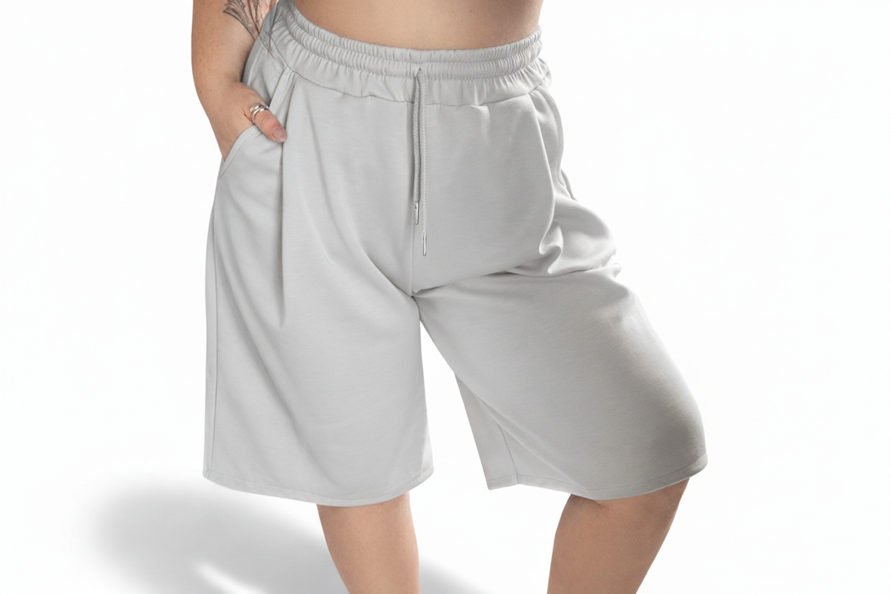 Shorts Sprints Oversize - Grigio Chiaro